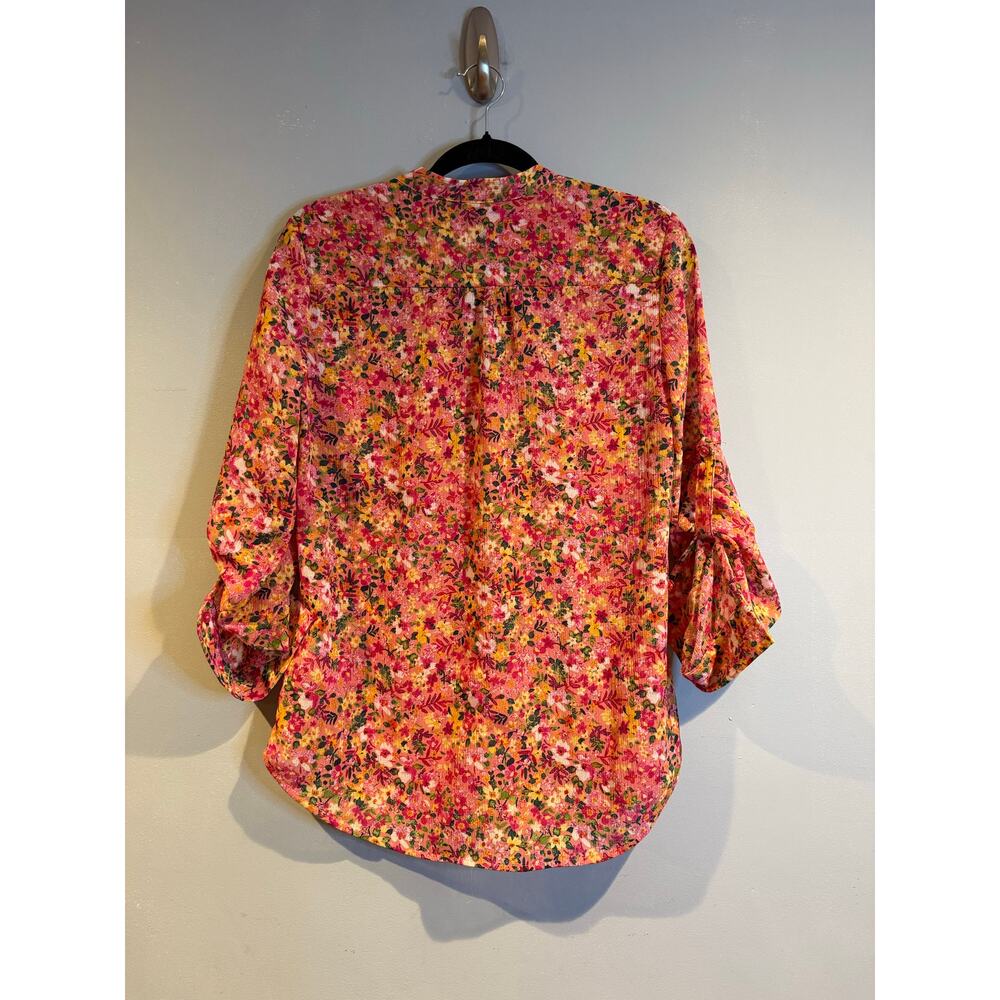 Kut from the Kloth Floral Button Front Blouse | Size Small - Picture 2 of 5